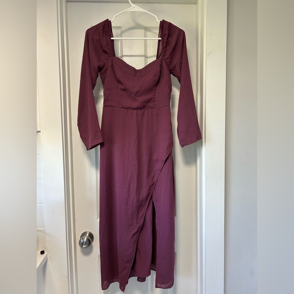 Abercrombie & Fitch Plum Long Sleeve Dress